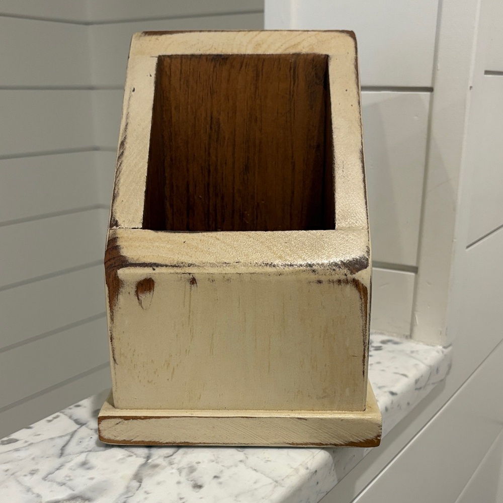 Rustic Wooden remote control  Holder